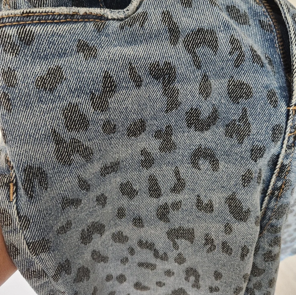 Blanc NYC Leopard Skinny Jeans  sz 27 - Picture 4 of 4
